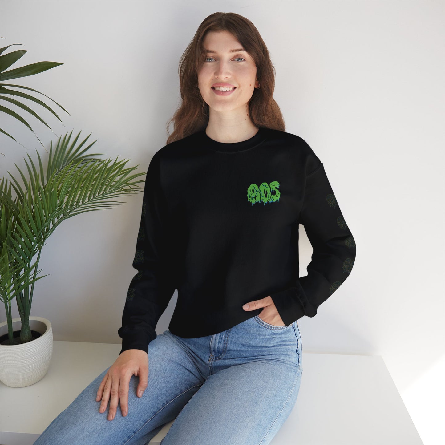 GOS SLIME green/black FULL SLEEVE unisex sweatshirt