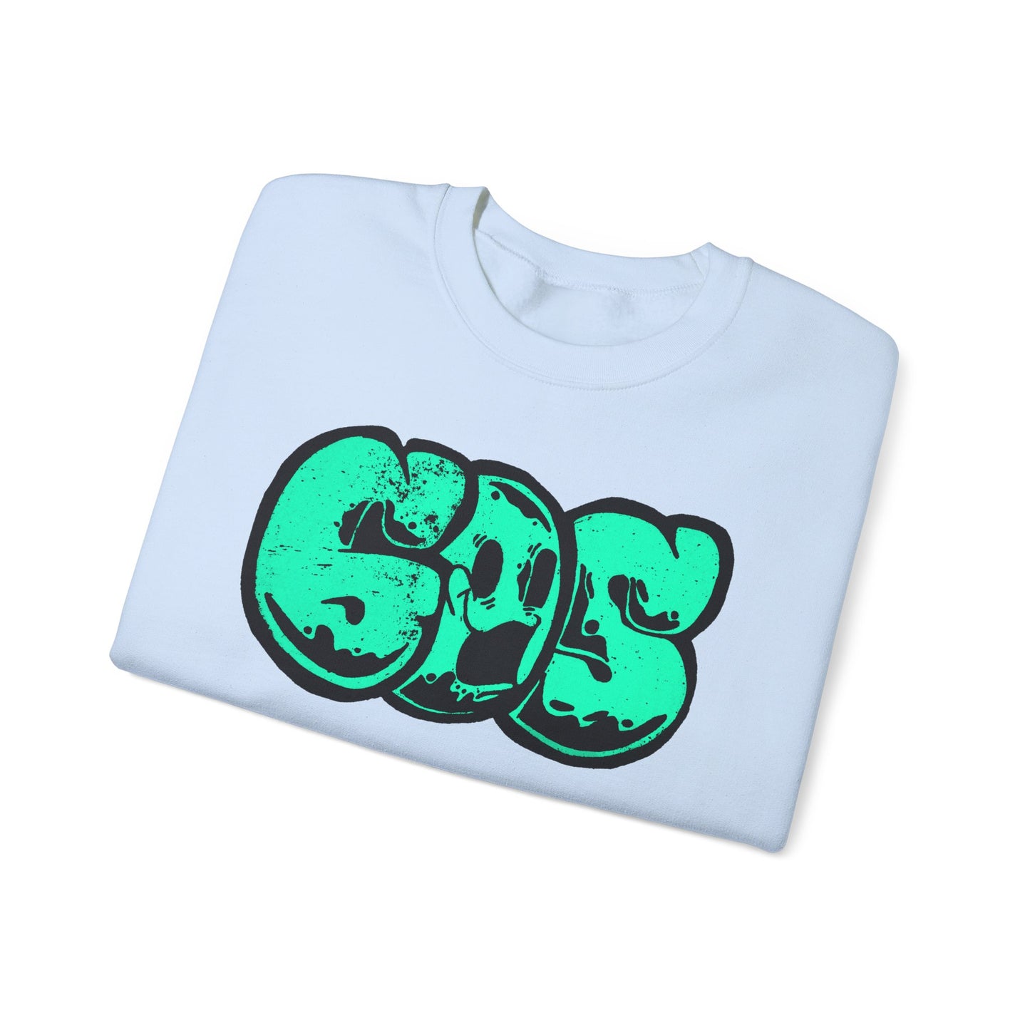 GOS SMILE aquamarine unisex sweatshirt