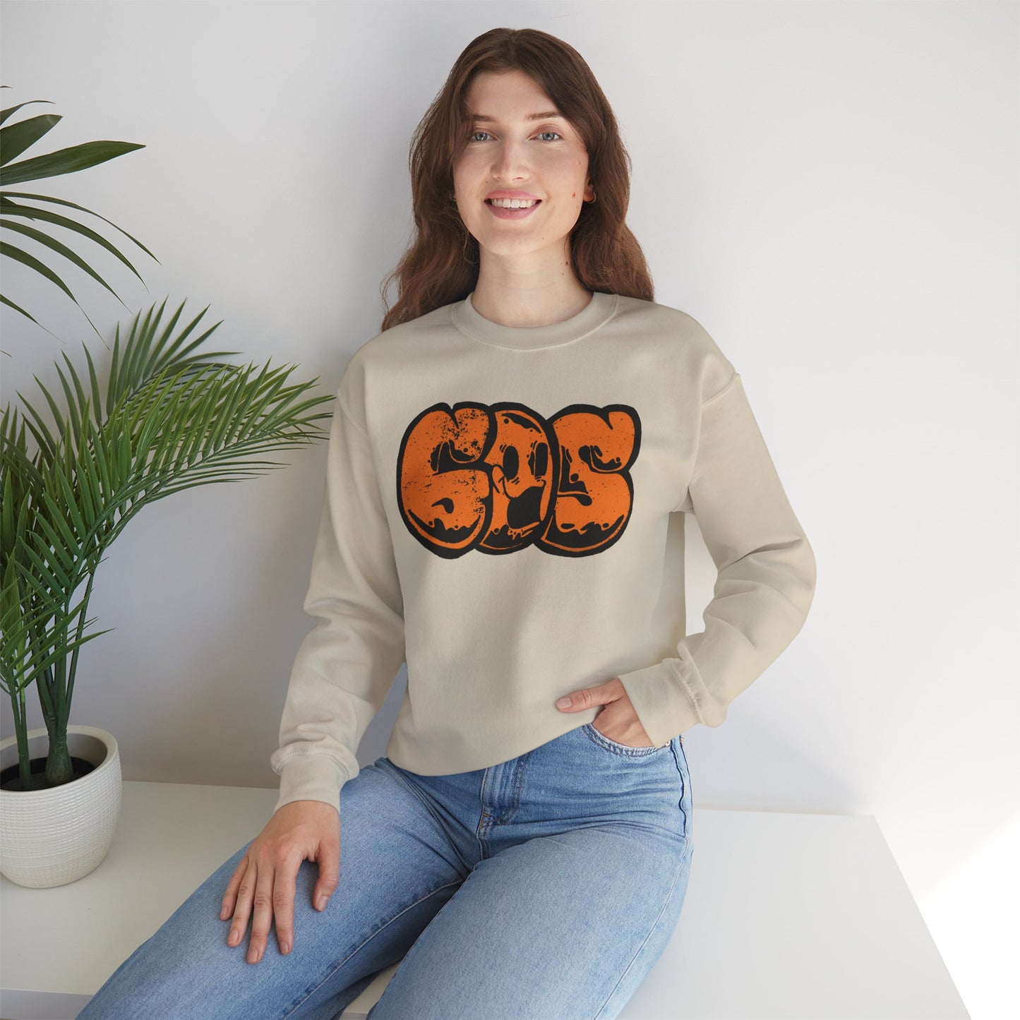 GOS SMILE orange unisex sweatshirt