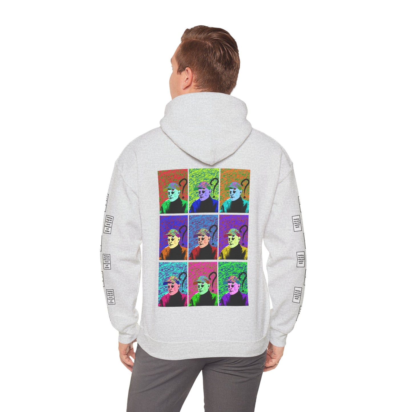 Jones 9 grid arm print, Unisex Heavy Blend Hooded Sweatshirt