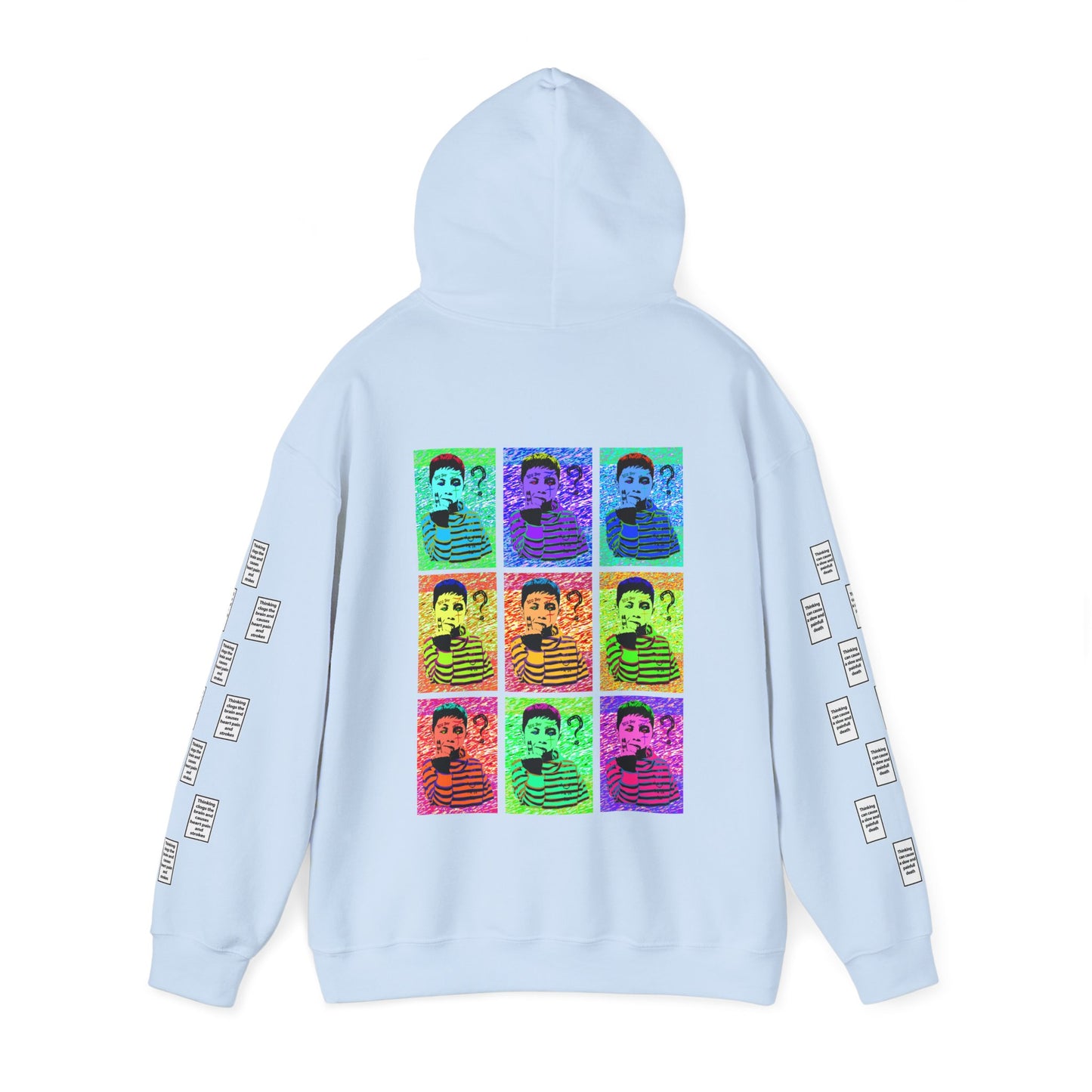 Amil 9 grid arm print, Unisex Heavy Blend Hooded Sweatshirt