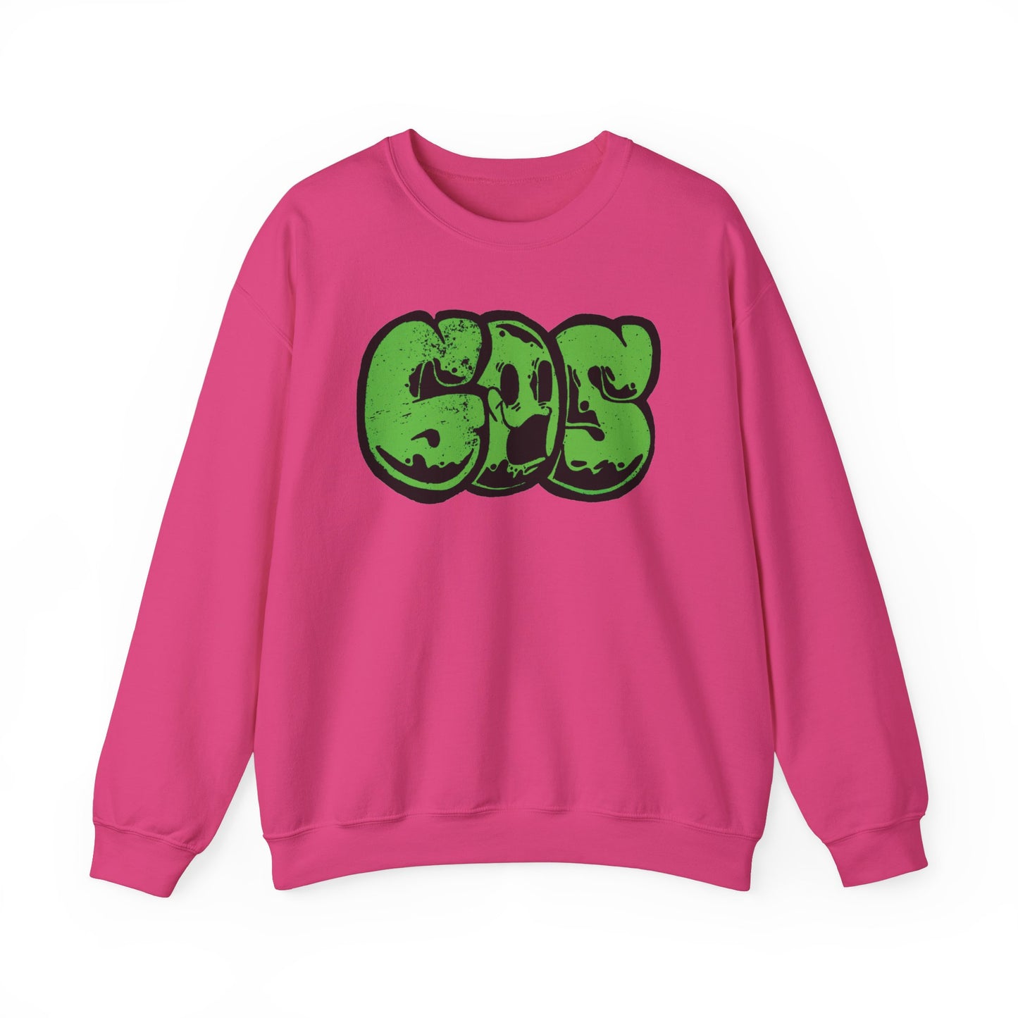 GOS SMILE green unisex sweatshirt