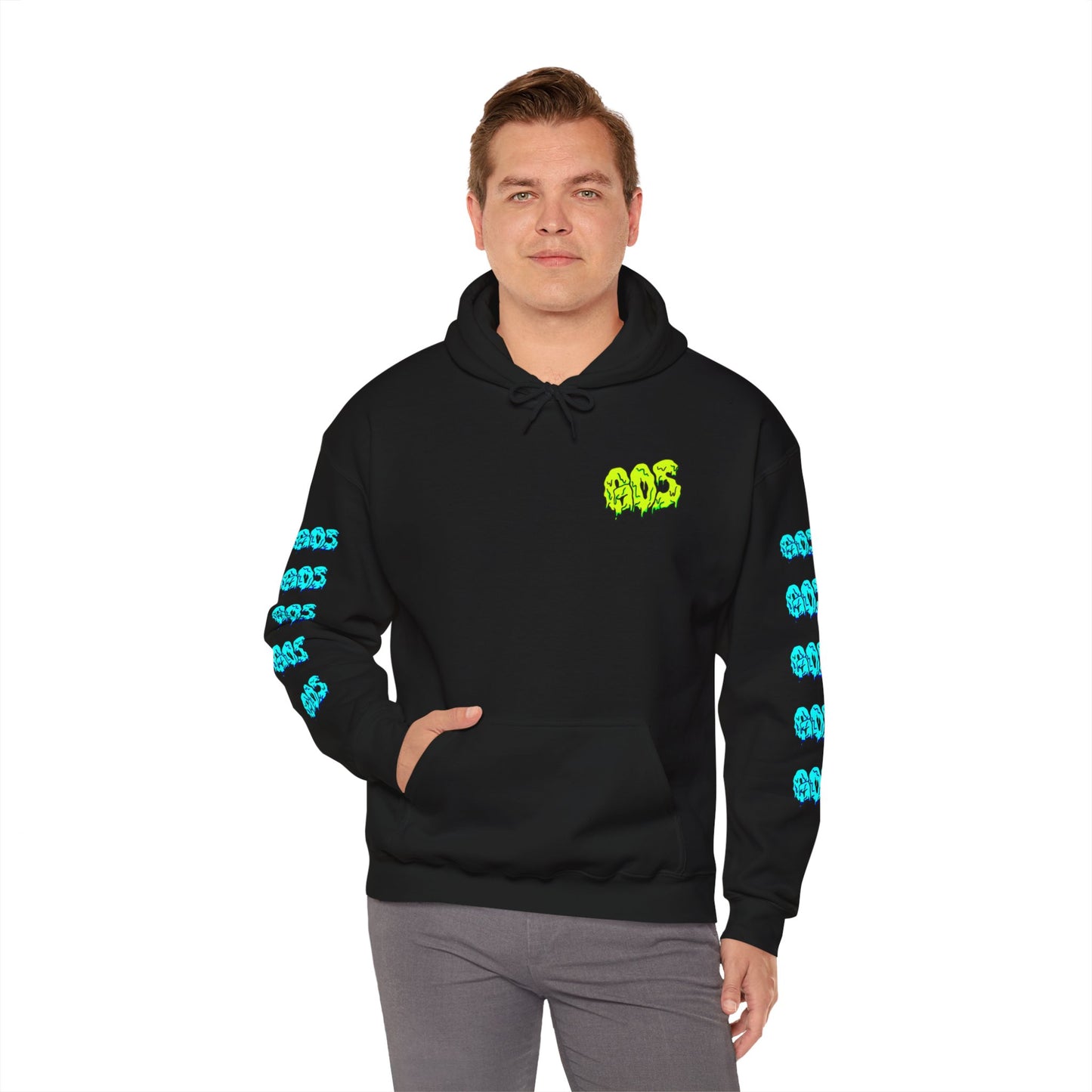 GOS SLIME yellow/blue FULL SLEEVE Unisex  Hooded Sweatshirt