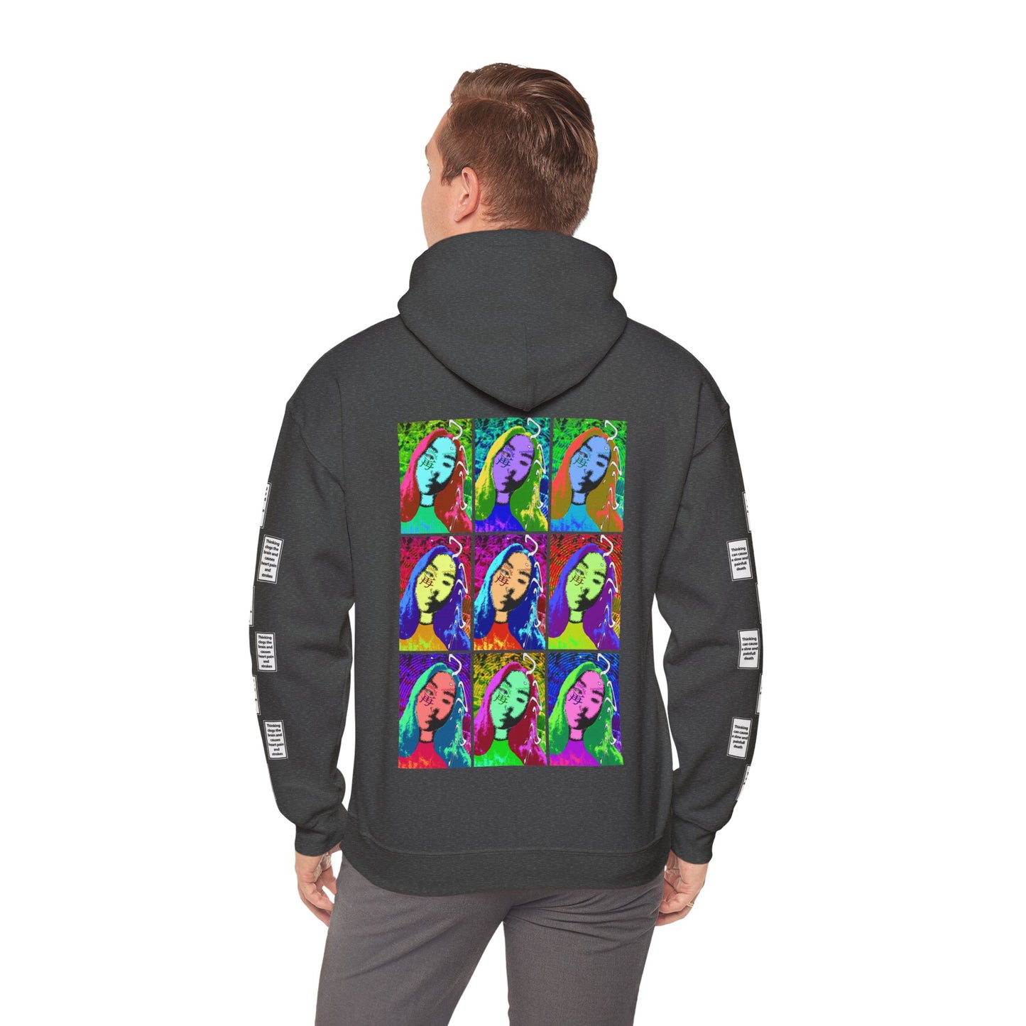 Laurien 9 grid arm print, Unisex Heavy Blend Hooded Sweatshirt