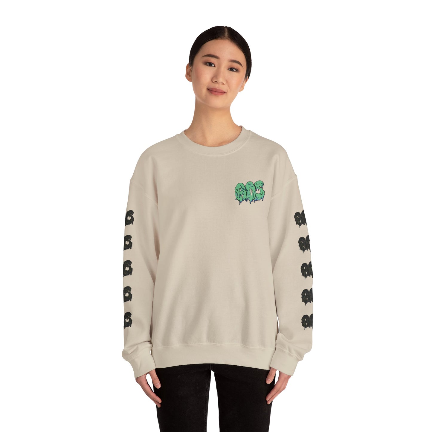 GOS SLIME aqua/black FULL SLEEVE unisex sweatshirt