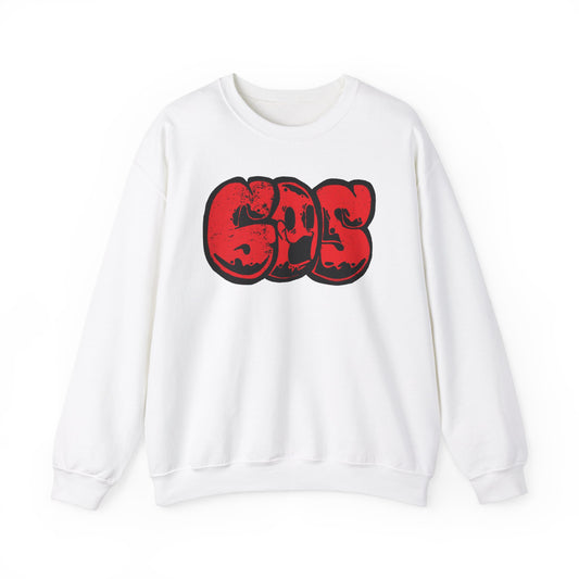 GOS SMILE red unisex sweatshirt