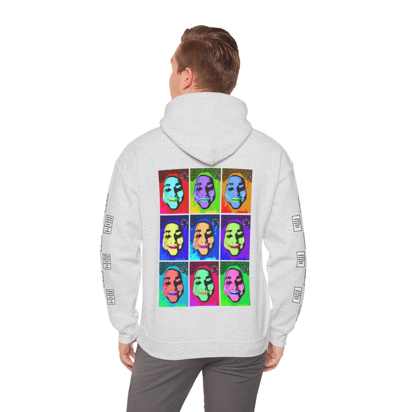 Kaat 9 grid arm print, Unisex Heavy Blend Hooded Sweatshirt