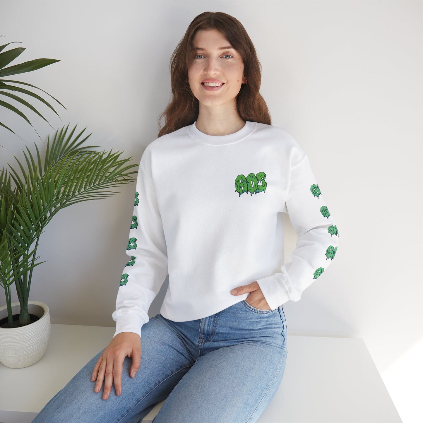 GOS SLIME green/aqua FULL SLEEVE unisex sweatshirt