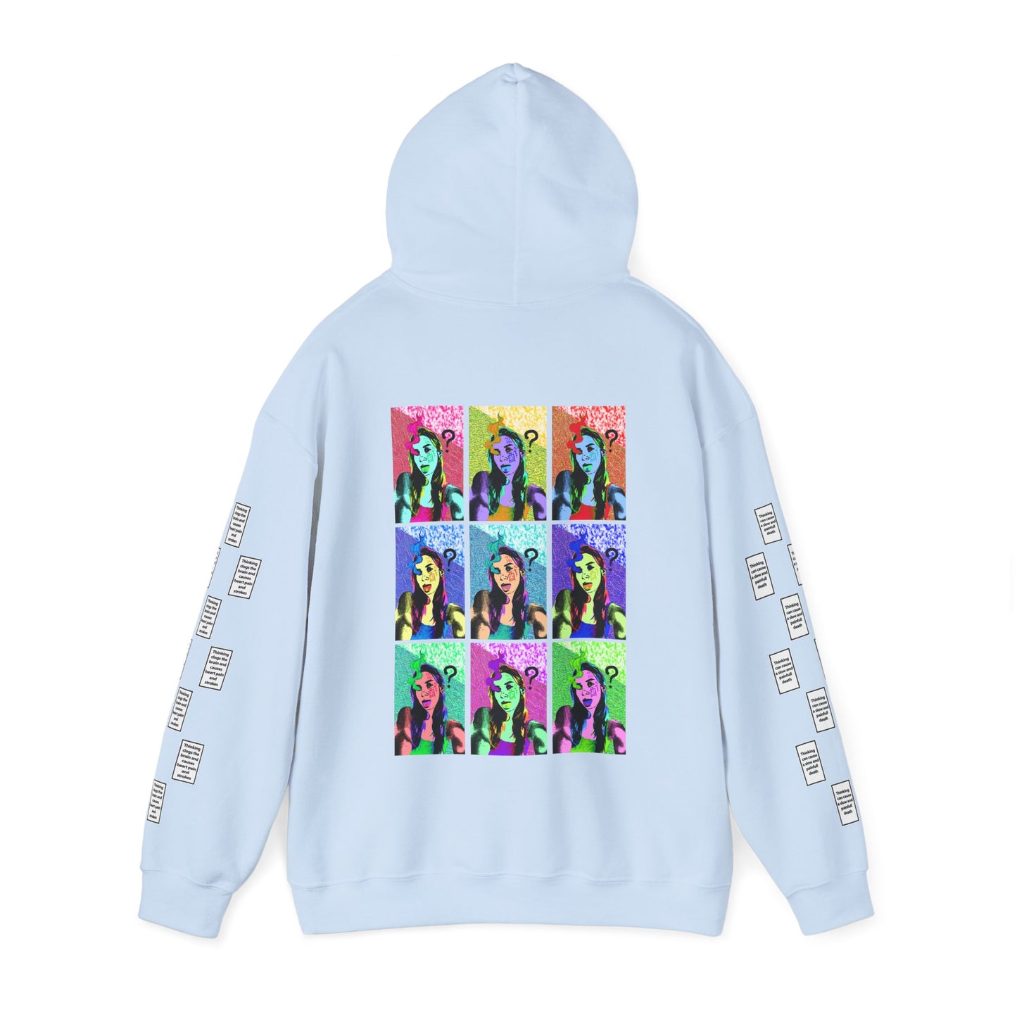 Morgane 9 grid arm print, Unisex Heavy Blend Hooded Sweatshirt