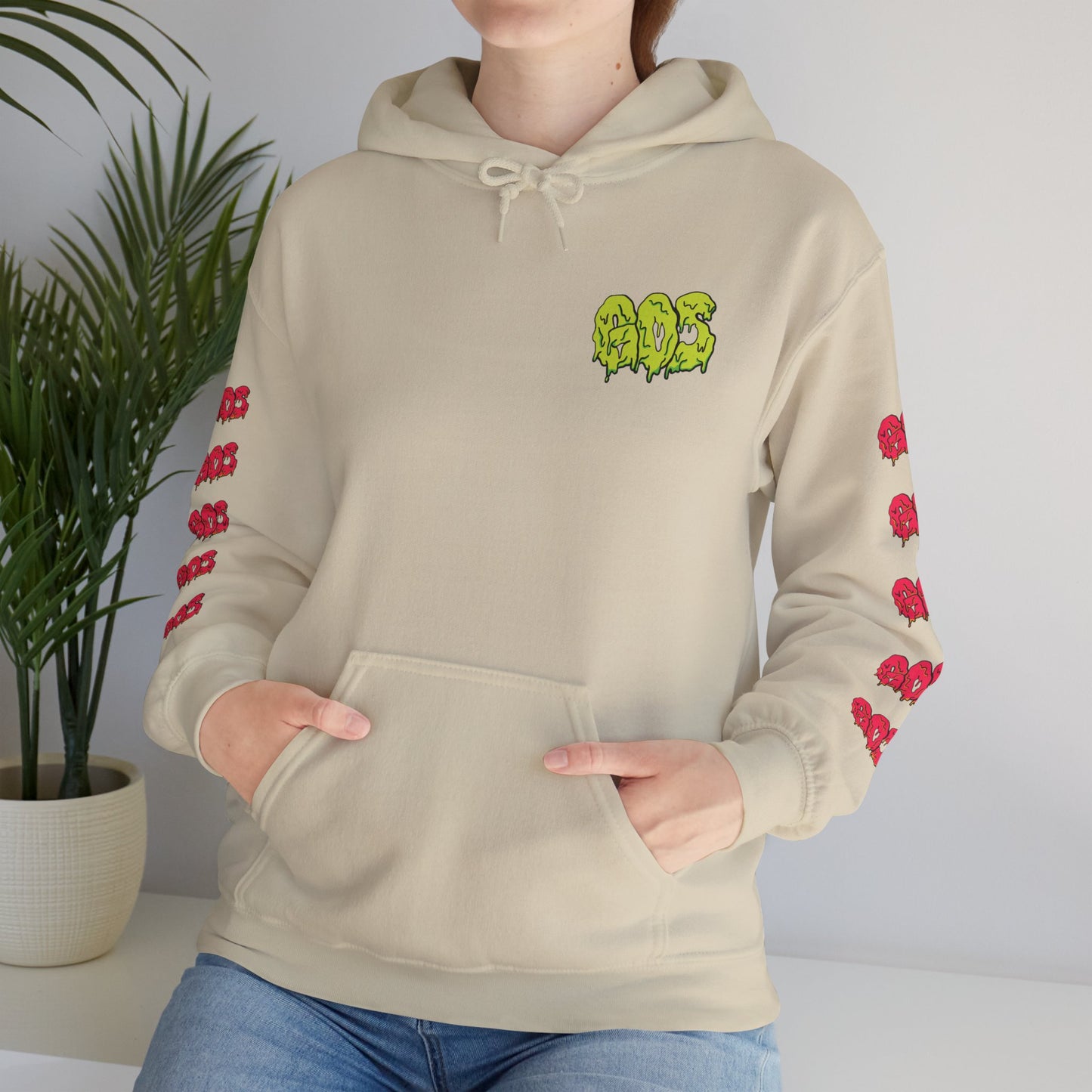 GOS SLIME yellow/red FULL SLEEVE Unisex Hooded Sweatshirt