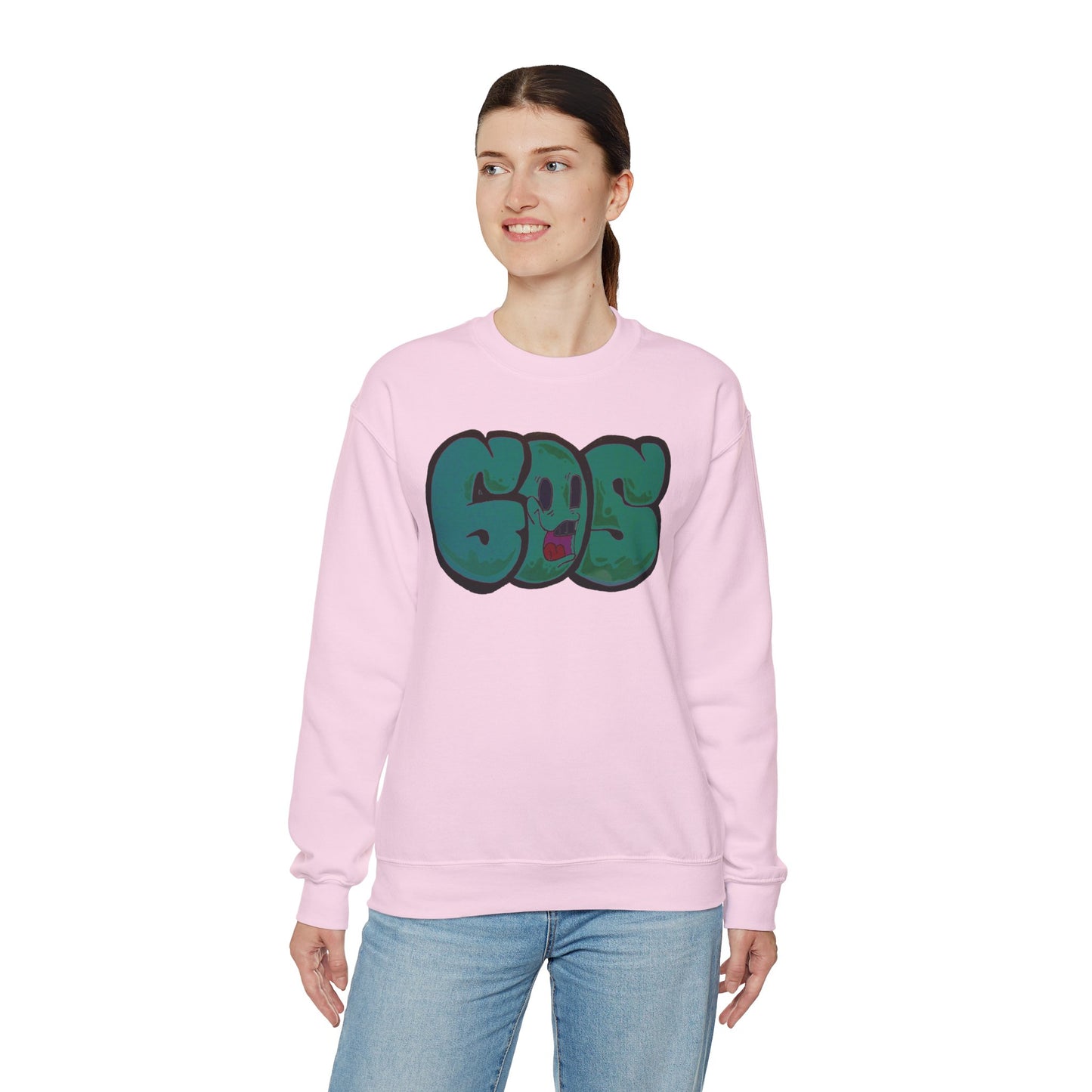 GOS SMILE dark cyan unisex sweatshirt