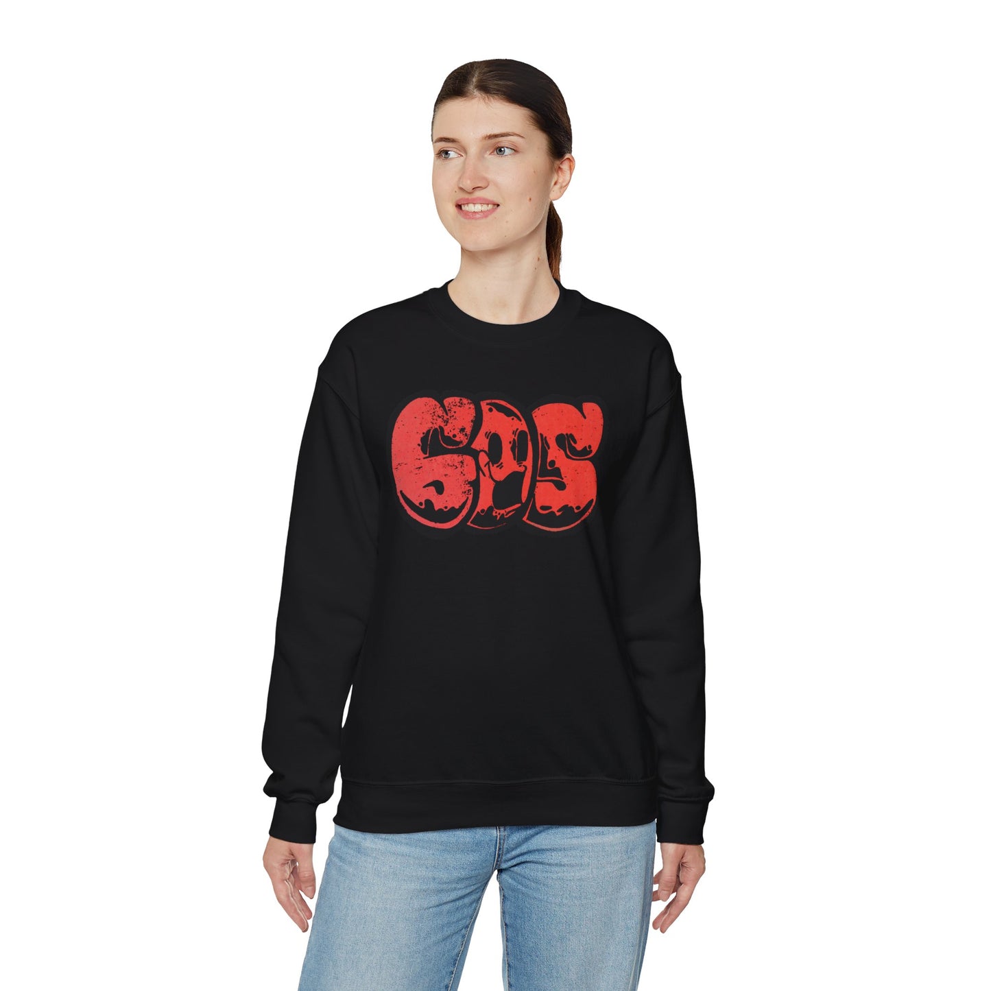 GOS SMILE unisex sweatshirt bordeaux red Unisex