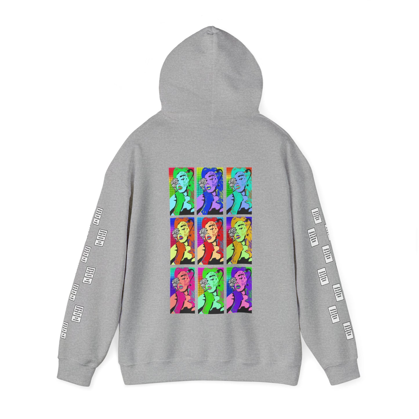 Emilia 9 grid arm print, Unisex Heavy Blend Hooded Sweatshirt