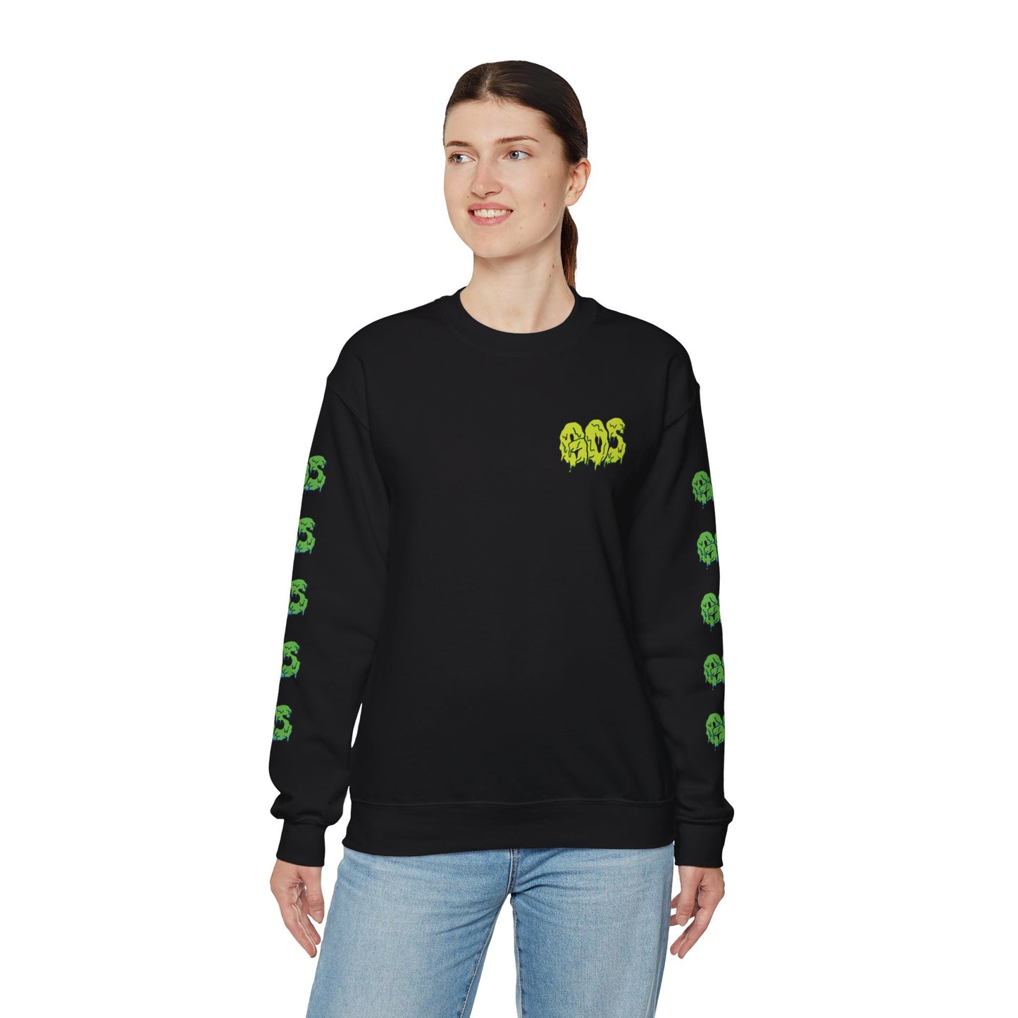 GOS SLIME acid green/green FULL SLEEVE unisex sweatshirt