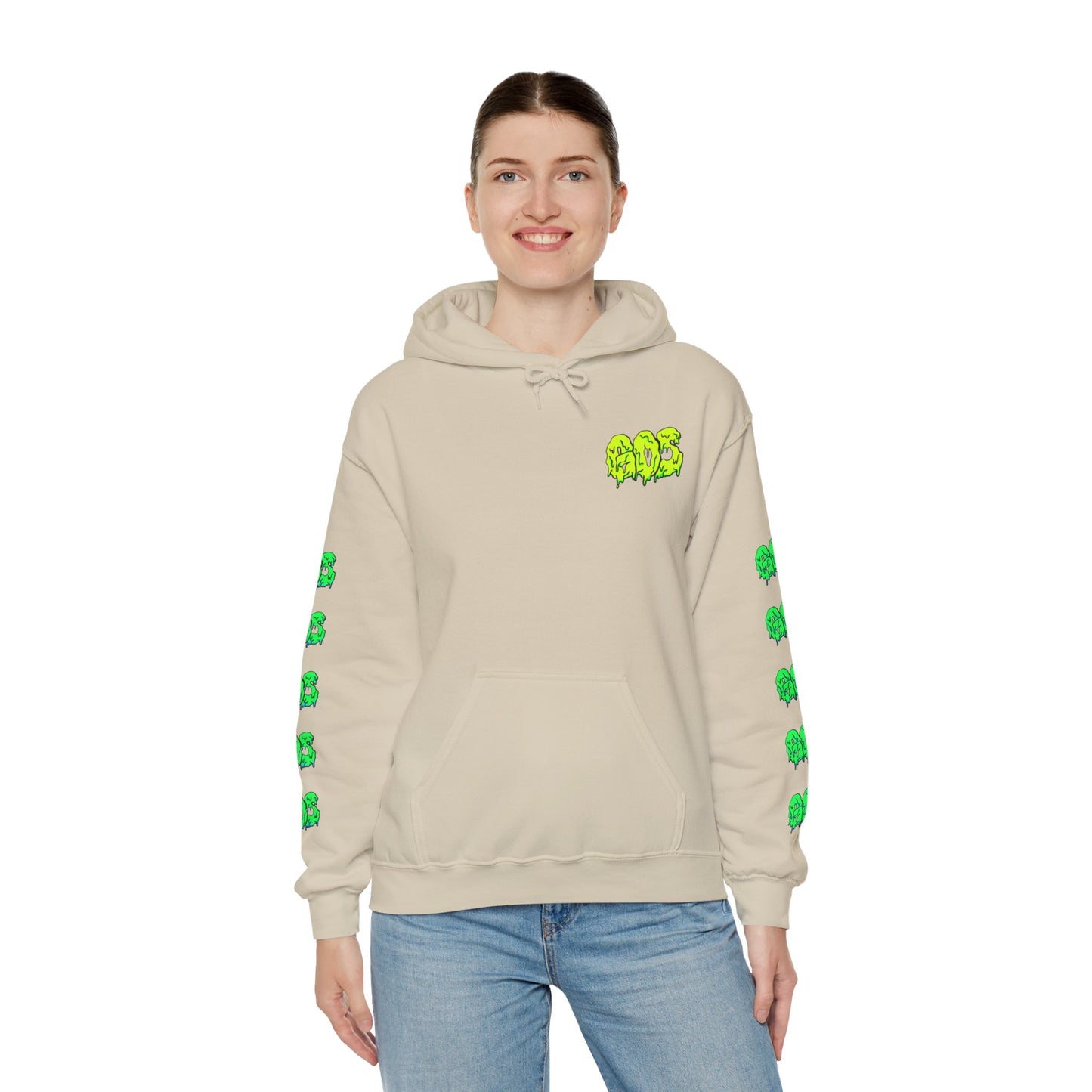 GOS SLIME yellow/green FULL SLEEVE Unisex Hooded Sweatshirt