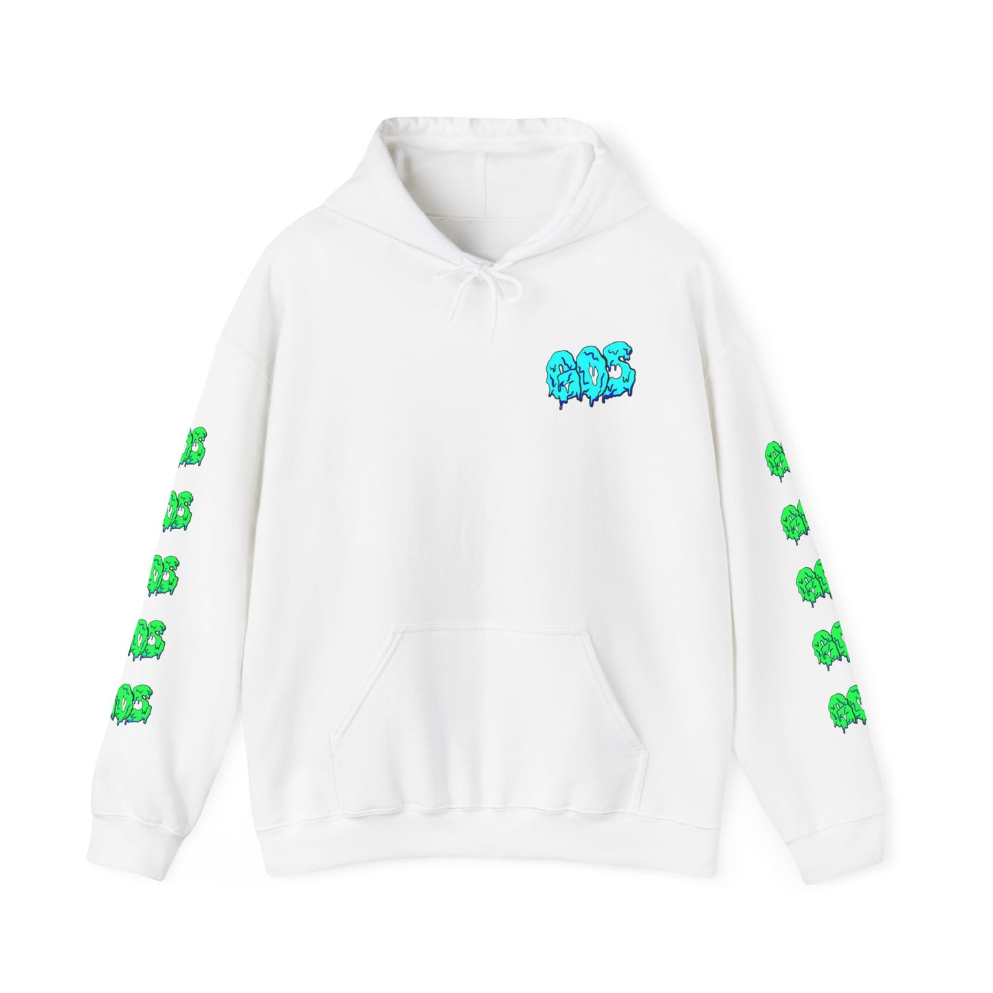 GOS SLIME blue/green FULL SLEEVE Unisex Hooded Sweatshirt