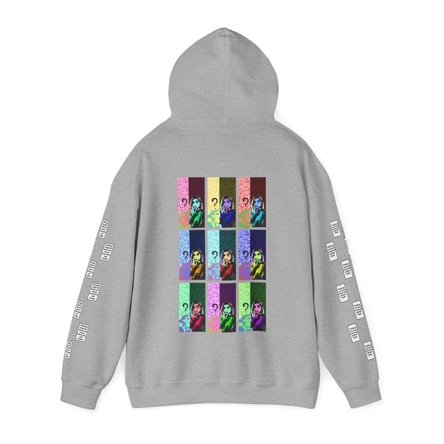 Irem 9 grid arm print, Unisex Heavy Blend Hooded Sweatshirt