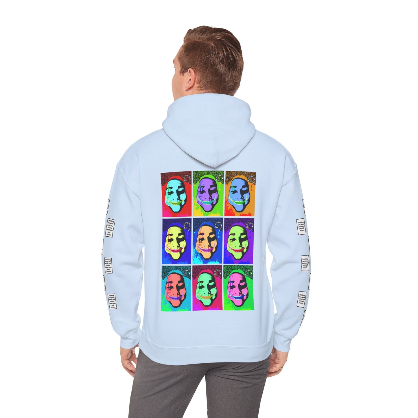 Kaat 9 grid arm print, Unisex Heavy Blend Hooded Sweatshirt