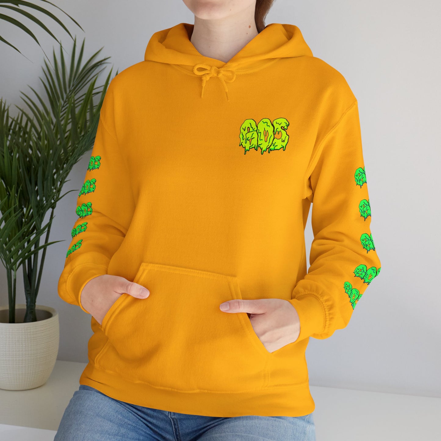 GOS SLIME yellow/green FULL SLEEVE Unisex Hooded Sweatshirt