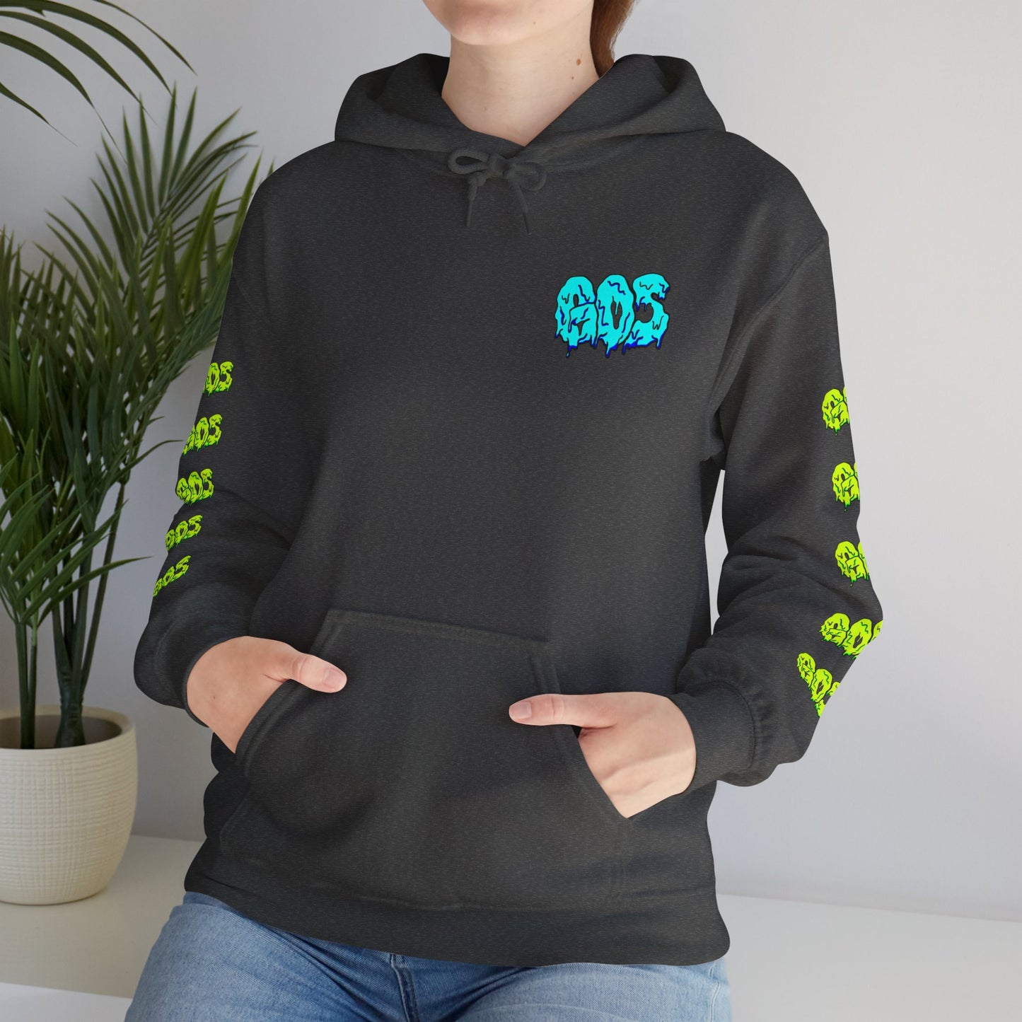 GOS SLIME blue/yellow FULL SLEEVE Unisex Hooded Sweatshirt