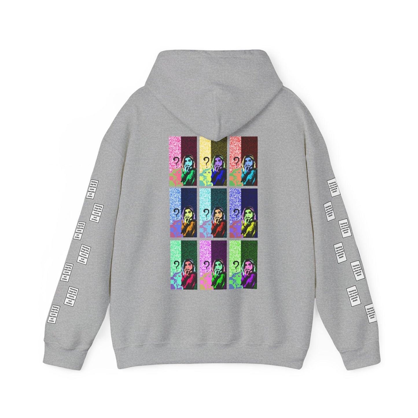 Irem 9 grid arm print, Unisex Heavy Blend Hooded Sweatshirt