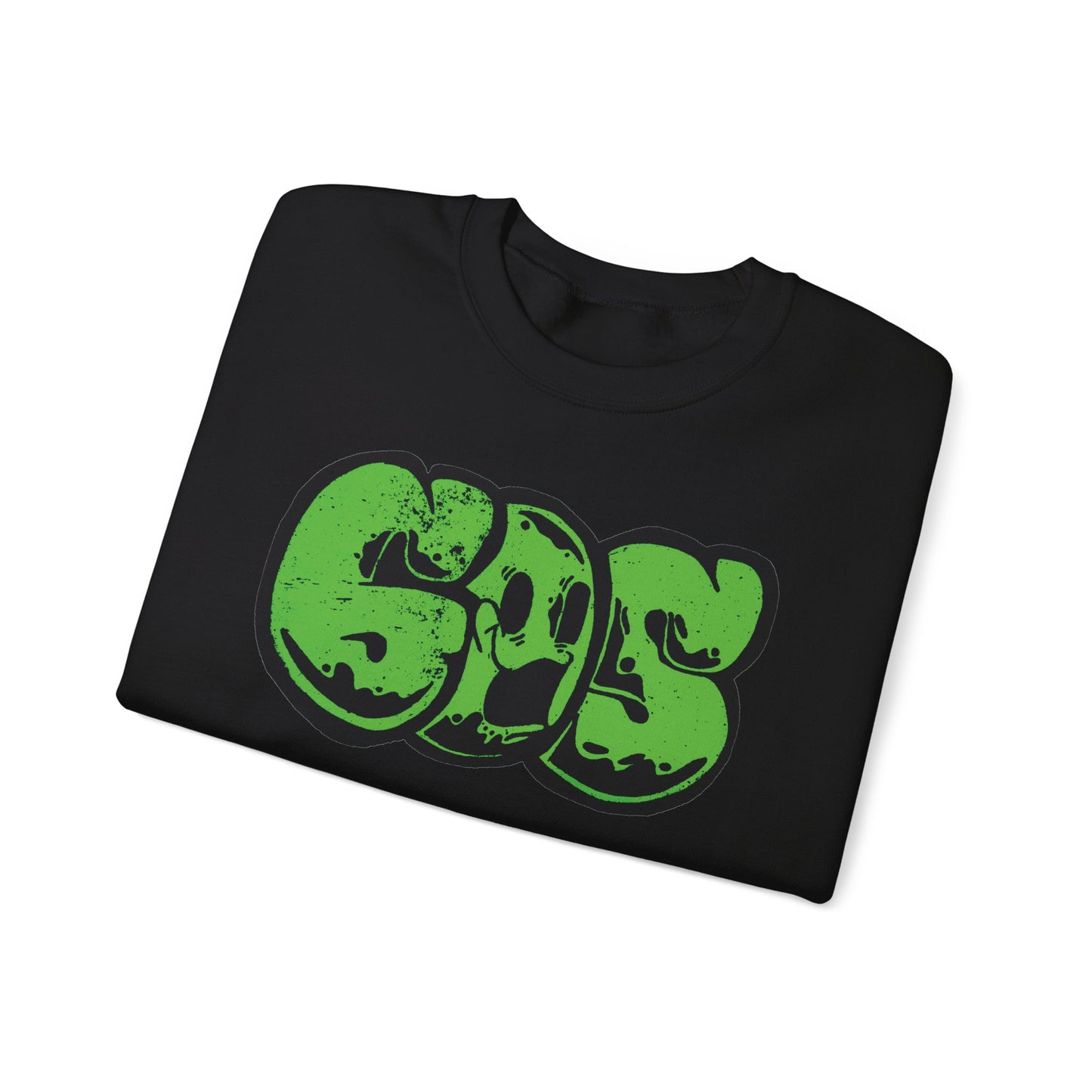 GOS SMILE green unisex sweatshirt