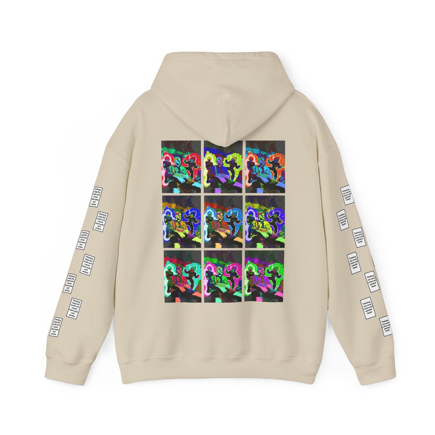 Wadih 9 grid arm print, Unisex Heavy Blend Hooded Sweatshirt