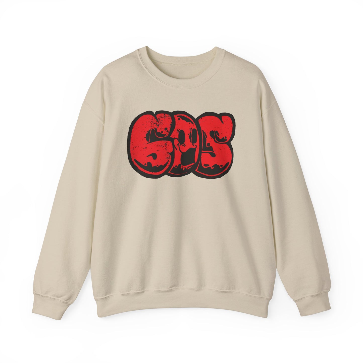 GOS SMILE red unisex sweatshirt