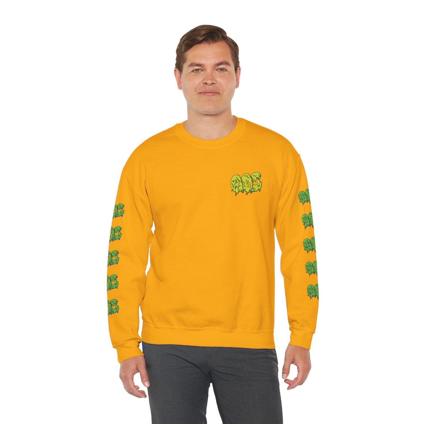 GOS SLIME acid green/green FULL SLEEVE unisex sweatshirt