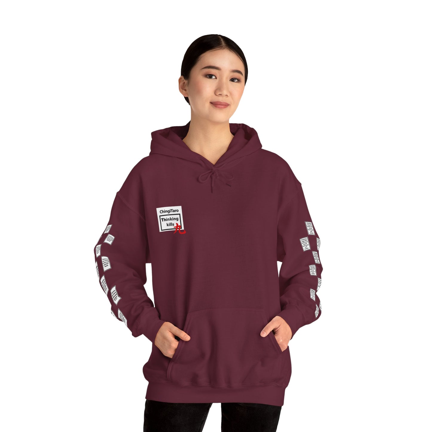 Laurien 9 grid arm print, Unisex Heavy Blend Hooded Sweatshirt