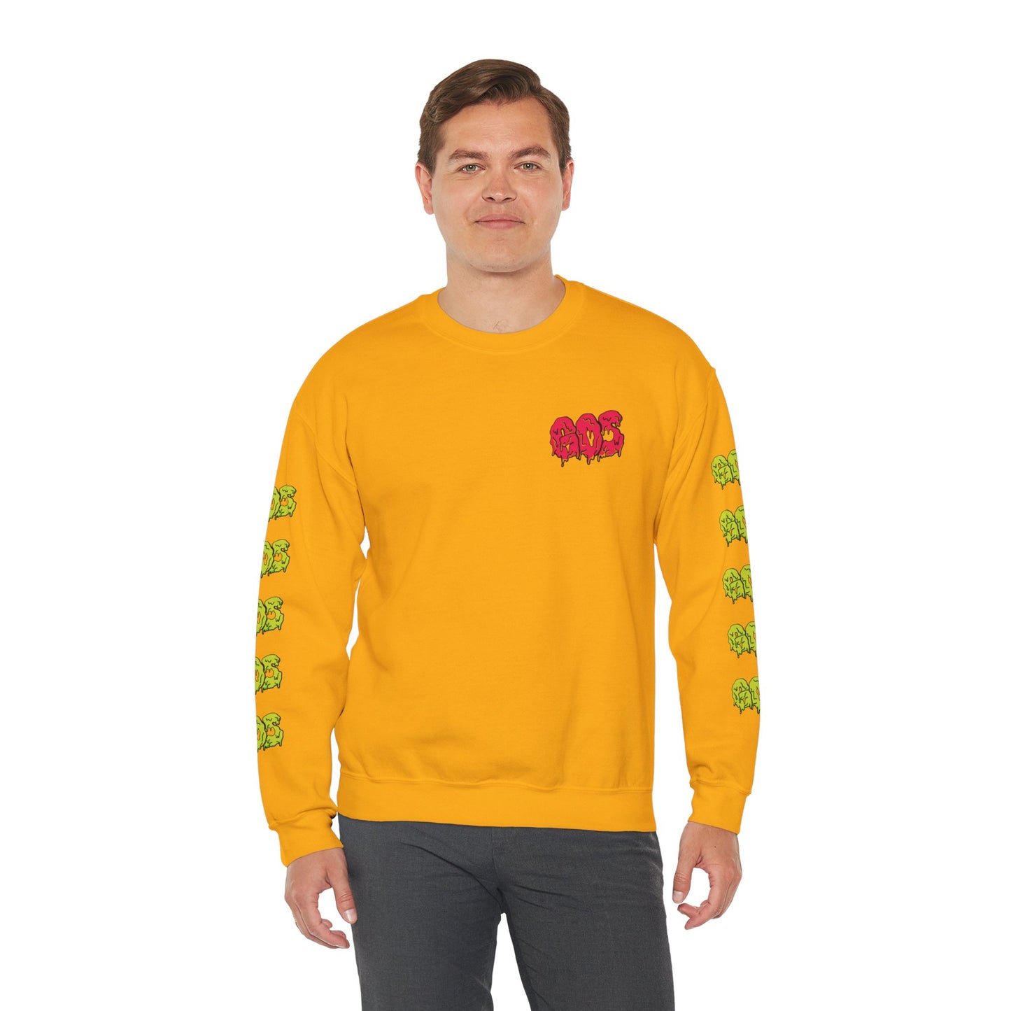 GOS SLIME red/acid green FULL SLEEVE unisex sweatshirt