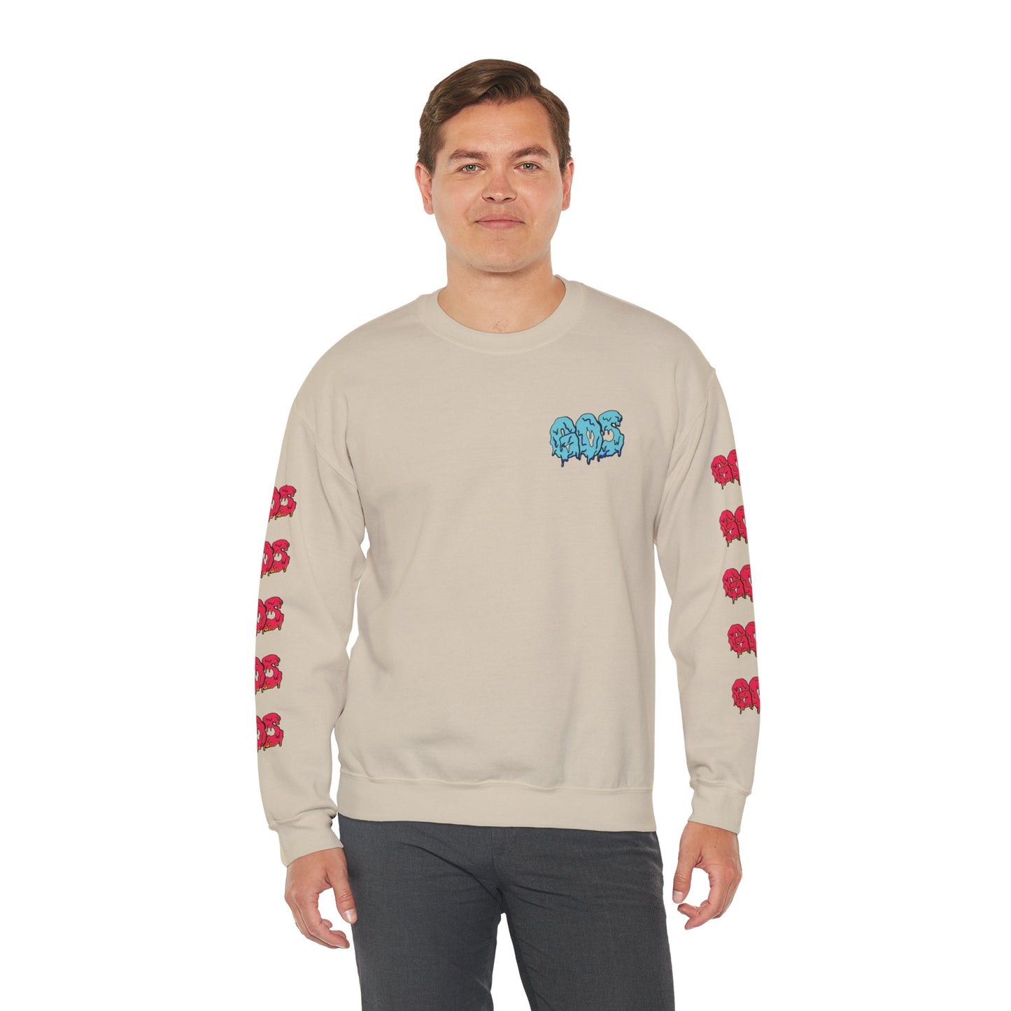 GOS SLIME blue/red FULL SLEEVE unisex sweatshirt