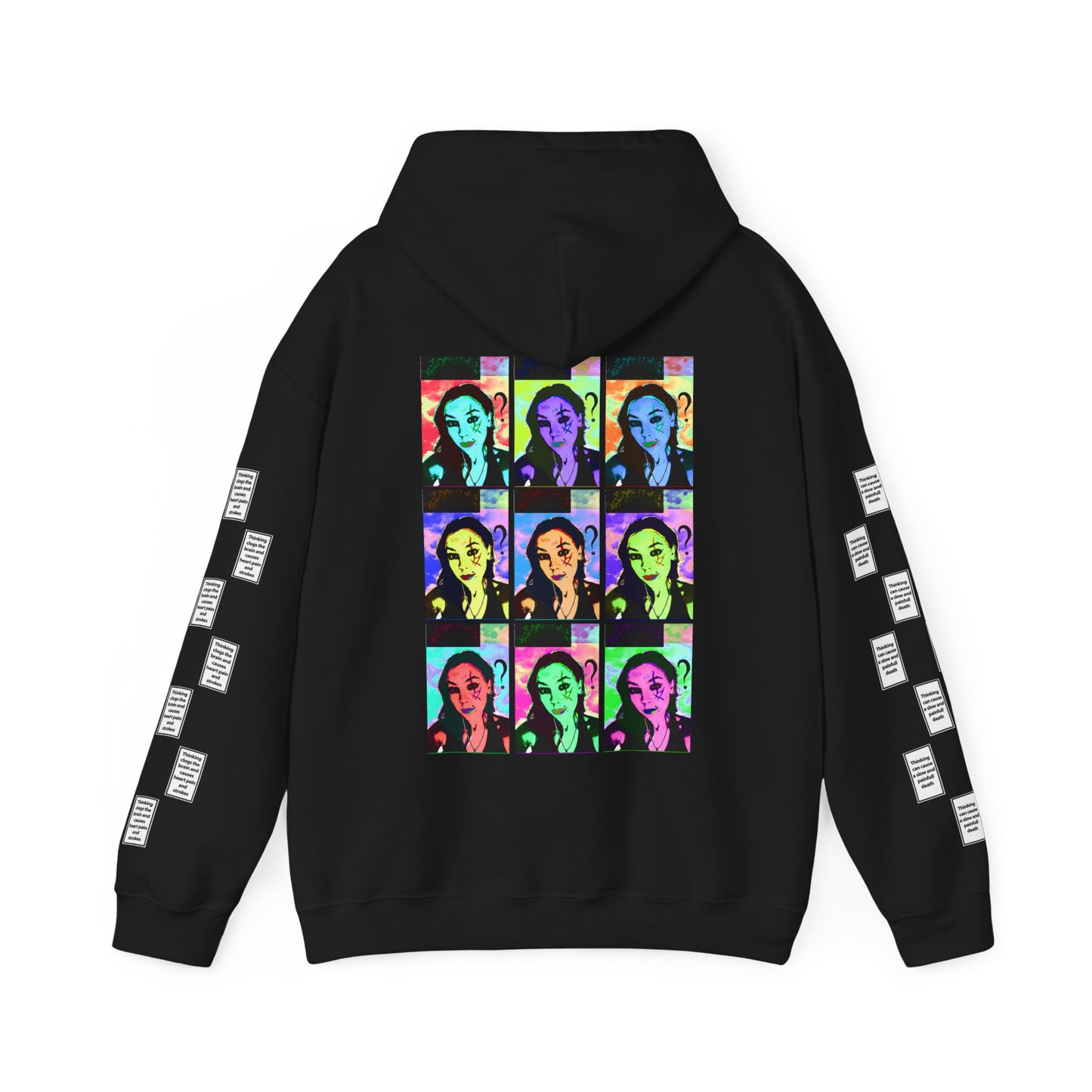 Paulina 9 grid arm print, Unisex Heavy Blend Hooded Sweatshirt