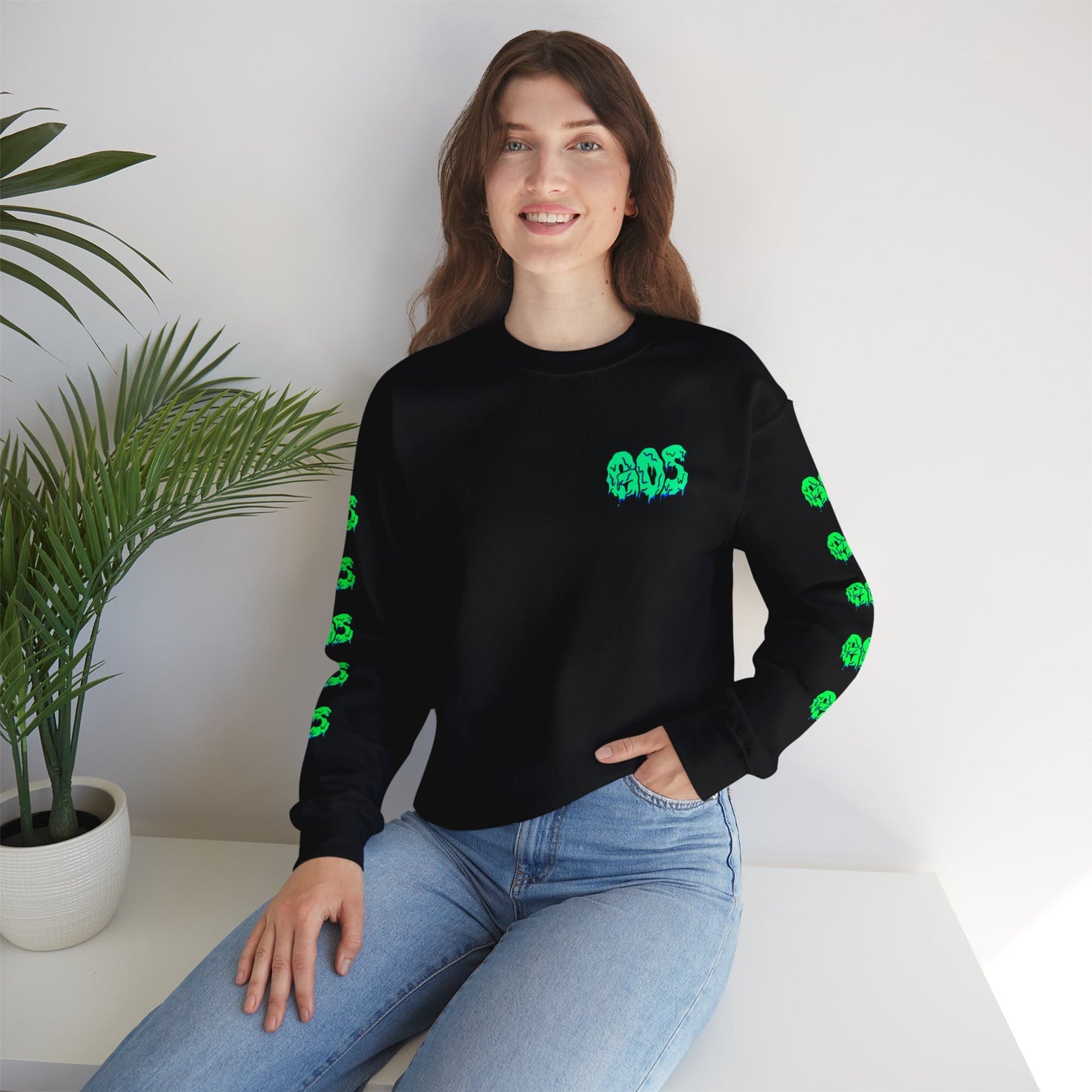 GOS SLIME aqua/green FULL SLEEVE unisex sweatshirt