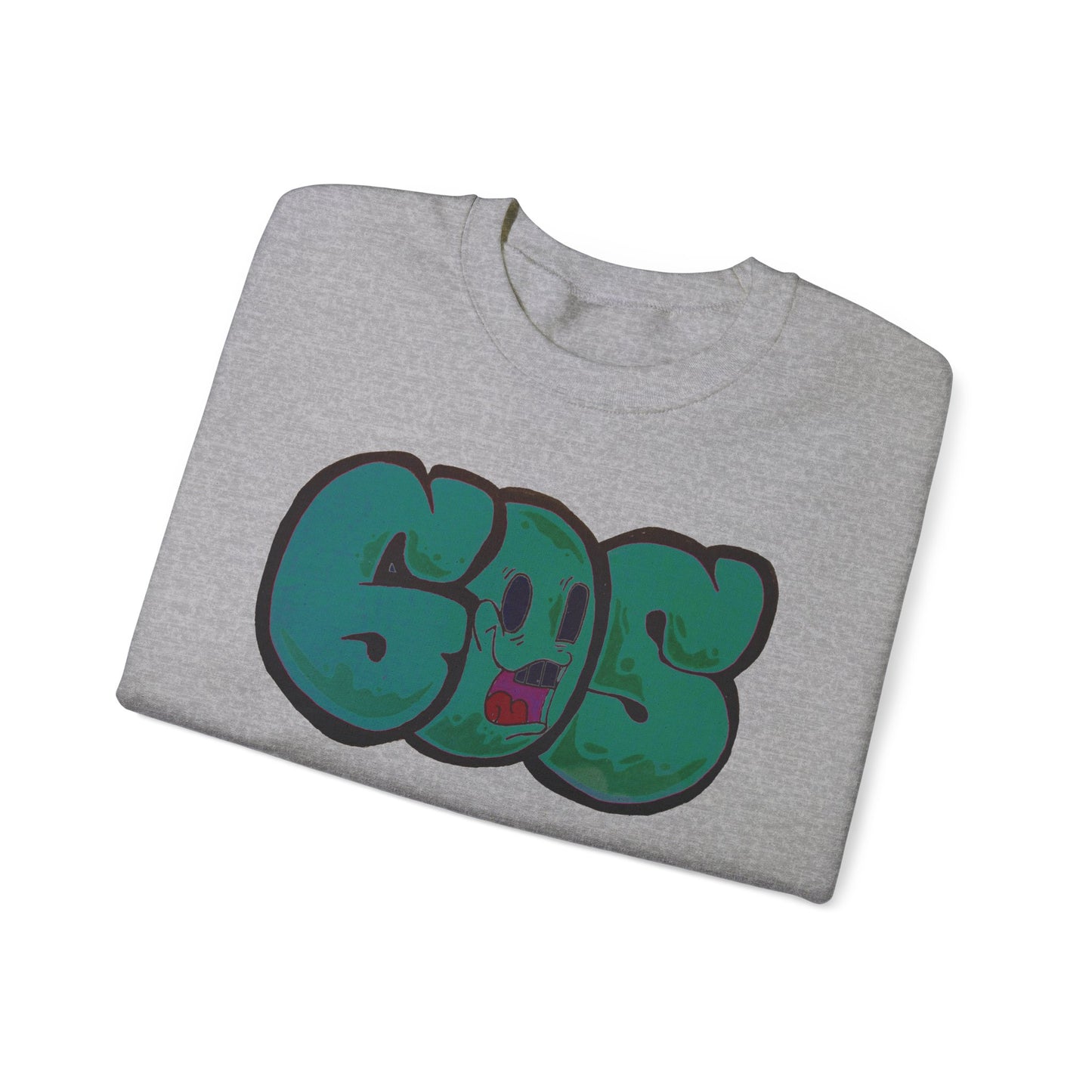 GOS SMILE dark cyan unisex sweatshirt