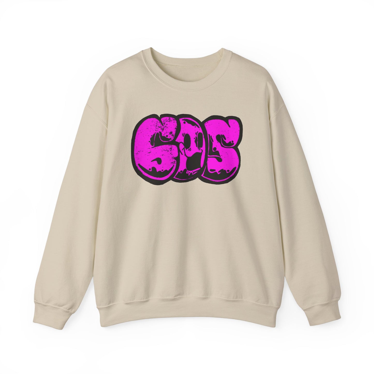 GOS SMILE neon pink unisex sweatshirt