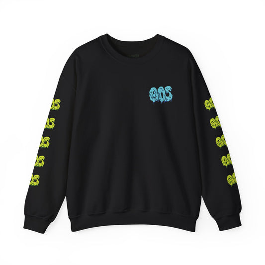 GOS SLIME blue/acid green FULL SLEEVE unisex sweatshirt