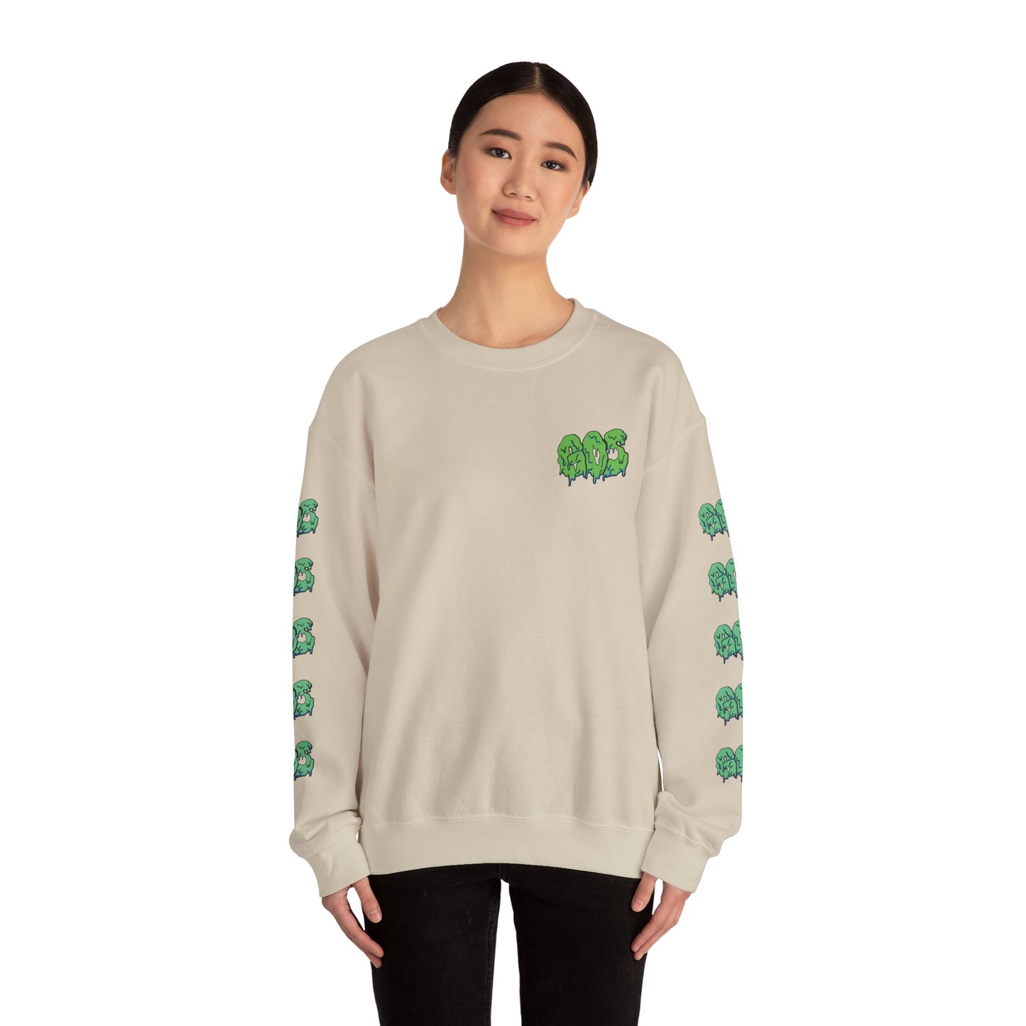 GOS SLIME green/aqua FULL SLEEVE unisex sweatshirt