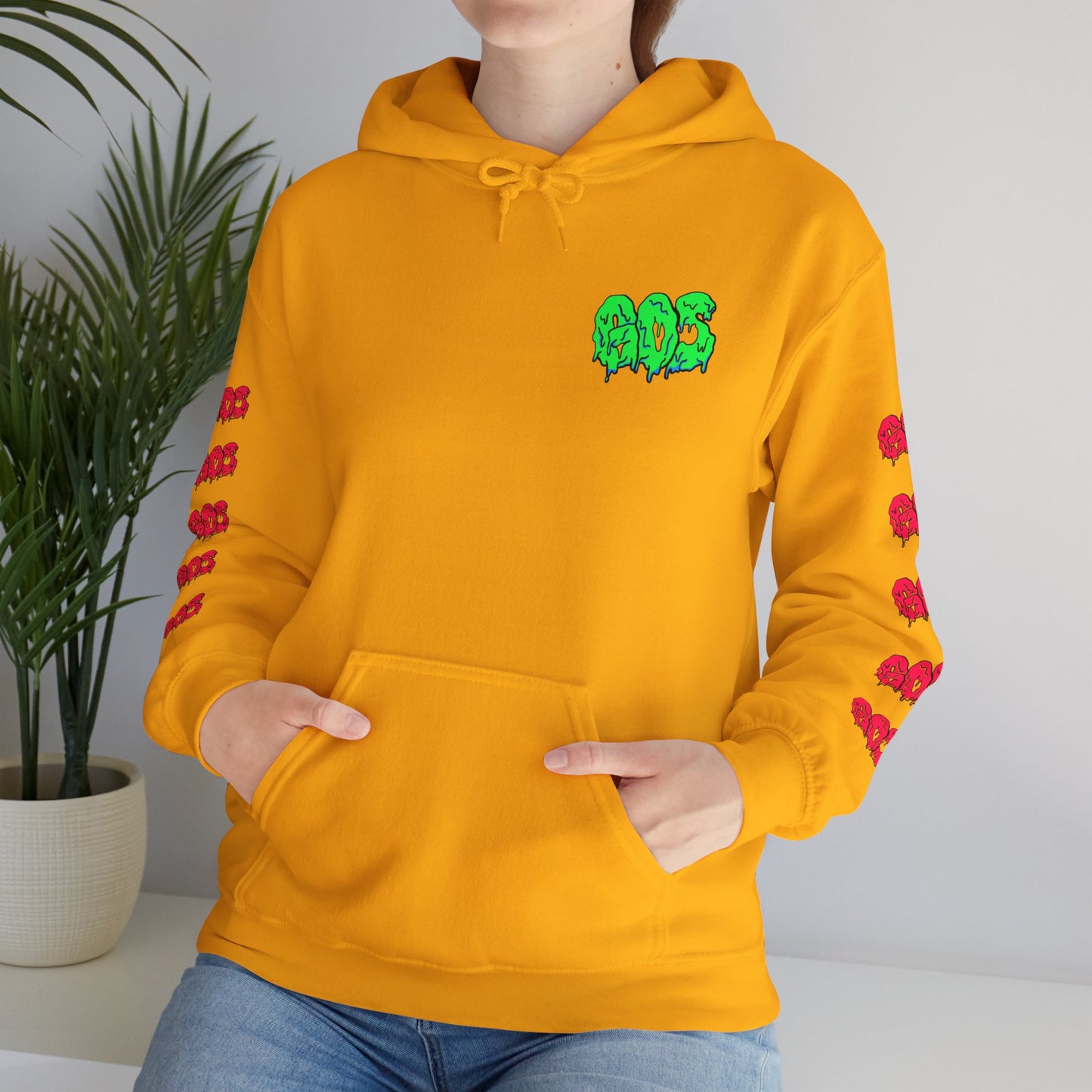 GOS SLIME green/red FULL SLEEVE Unisex Hooded Sweatshirt