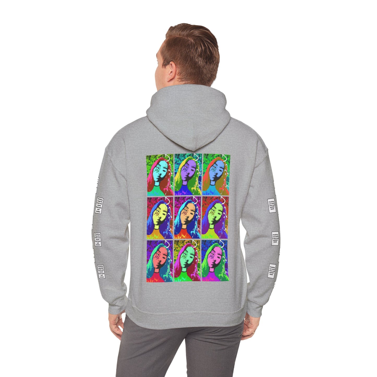 Laurien 9 grid arm print, Unisex Heavy Blend Hooded Sweatshirt