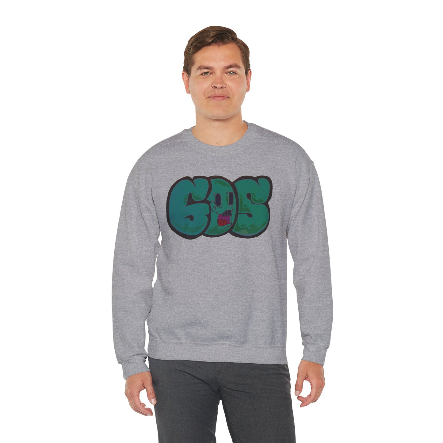 GOS SMILE dark cyan unisex sweatshirt